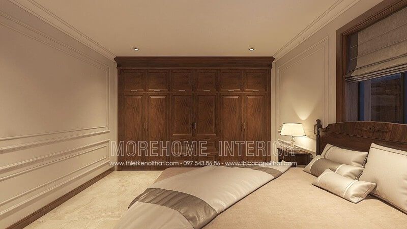 ## 15 hình ảnh tủ đựng quần áo gỗ óc chó đẹp cho Thiết kế nội thất chung cư