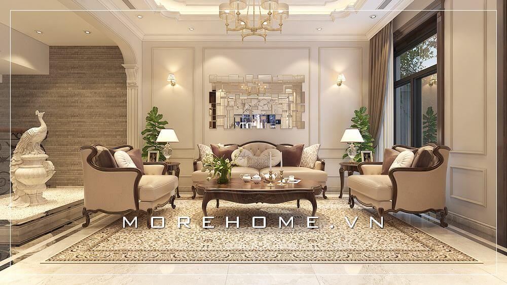 Vẻ đẹp tuyệt vời từ mẫu sofa phòng khách của MoreHome