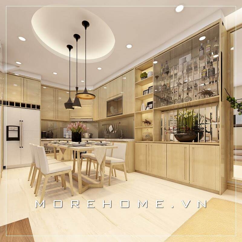 Tổng hợp 23 Ý tưởng Thiết kế nội thất phòng bếp phong cách hiện đại đẹp