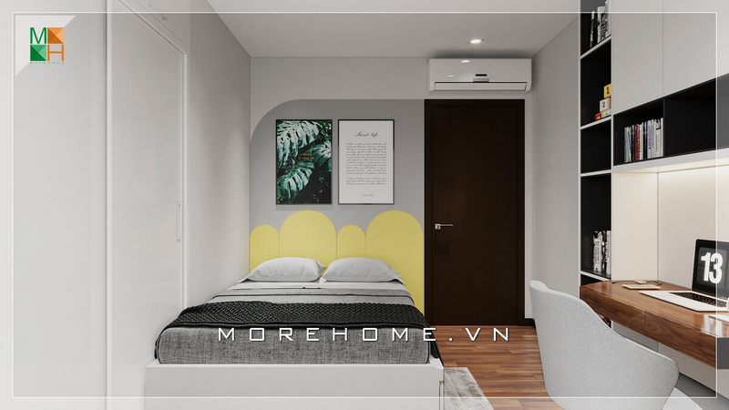 +21 Ý tưởng thiết kế phòng ngủ chung cư hiện đại, độc đáo từ nhà thiết kế nội thất MOREHOME